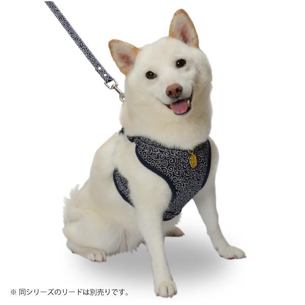 犬用 ハーネス「千万両」チャーム付き唐草模様＜単品＞＜3号・4号