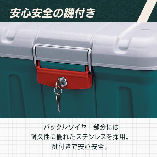 収納ボックス 屋外 コンテナボックス 蓋付き 鍵付き アウトドア 土臭 車 車載 頑丈 丈夫 密閉