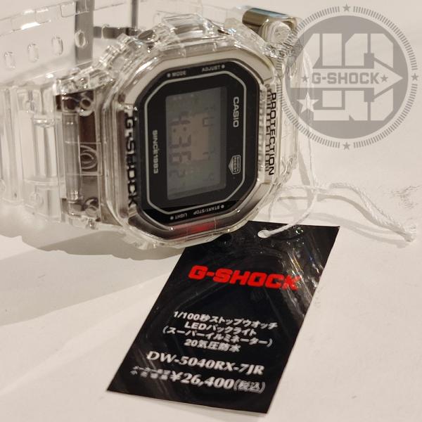 CASIO “G-SHOCK” DW-5040RX-7JR Gショック40周年限定モデルスケルトン