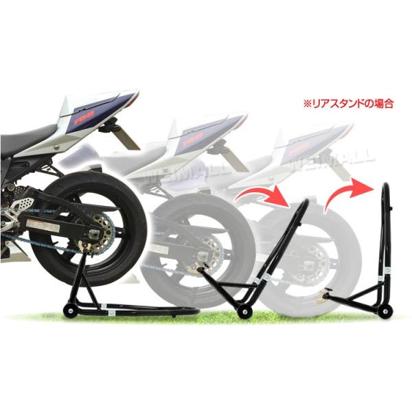 バイクスタンド ブラック　フロントリヤセット販売‼️引き取り限定 バイクスタンド ブラックフロントリヤセット販売‼️引き取り限定