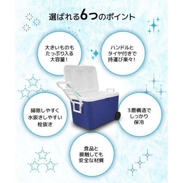 MERMONT クーラーボックス 保冷バッグ 大型 キャスター付き 釣り