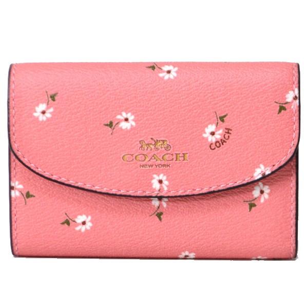 コーチ キーケース COACH コーティング キャンパス レザー フローラル