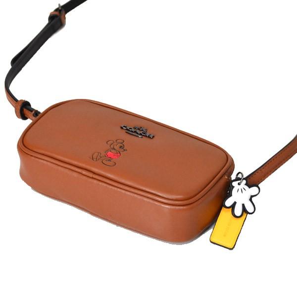 コーチ バッグ COACH ディズニー ミッキー コラボ レザー ダブル