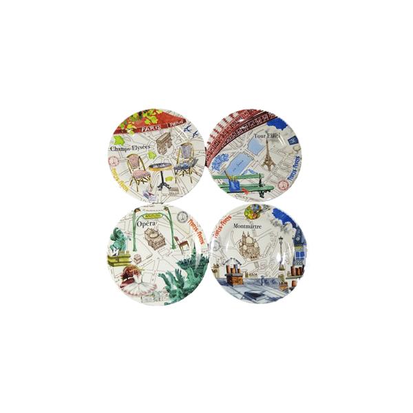 未使用★Gien ジアン　ジョリパリ　プレート　4枚セット　FRANCE 815ArjqTZkL._UF350,350_QL80_.jpg