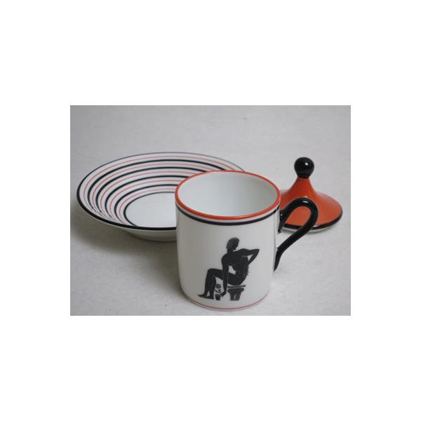 リチャードジノリ ジオポンティ 蓋付きデミタス カップ