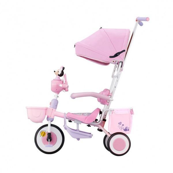 タッチフォンカーゴ ディズニーキャラクターズ ピンク☆美品☆三輪車 三輪車 タッチフォンカーゴ ディズニーキャラクターズ アイデス