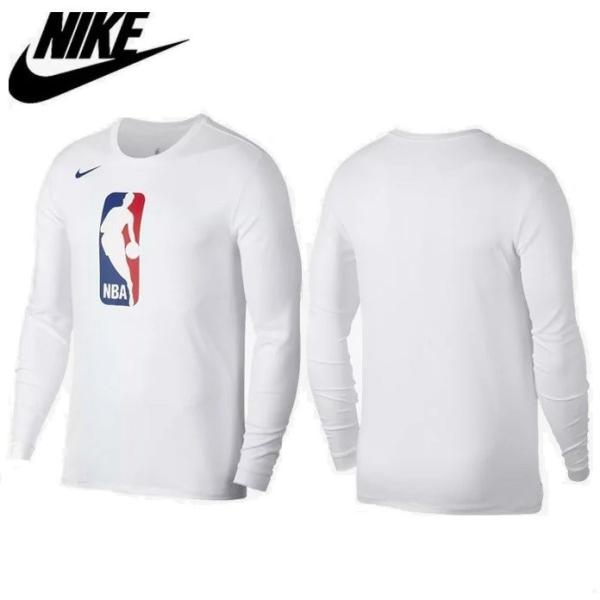 Nike NBA ロングスリーブ Tシャツ 長袖 ホワイト AH9205-100 バスケットボール ロンT プラクティスシャツ /【Buyee】