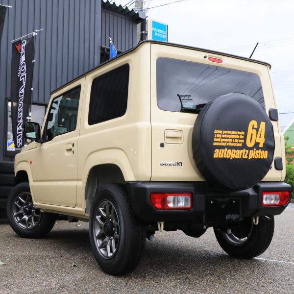 【サイズ交換ＯＫ】 ジムニー専用スペアタイヤカバー「64番」型式背番号 JB64W タイヤ・ホイール
