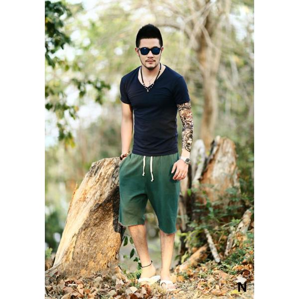 メンズ タトゥーアームカバー タトゥーレギンス レギンスアーム