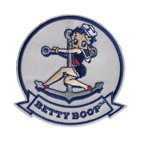 ベティ・ブープ ワッペン アイロン キャラクター アメリカ セクシー アメカジ ワークシャツ ジャケット アメリカン雑貨 BETTY BOOP  NAVY /【Buyee】