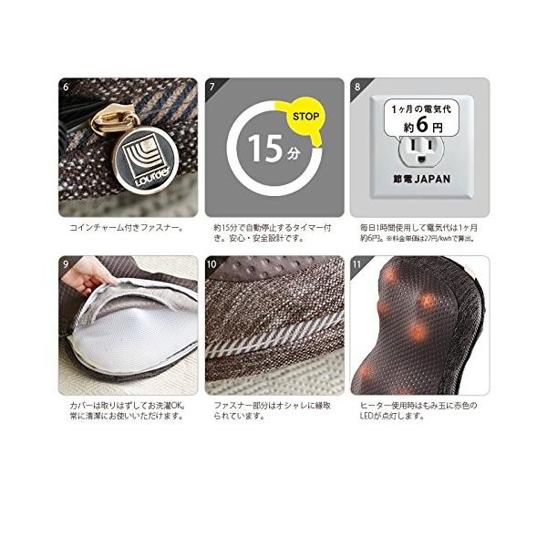 ルルド プレミアム マッサージクッション ダブルもみ LOUrde Massage CUSHION W MOMI [ ブラウン / AX-HCL258  ] /【Buyee】 Buyee - Japanese Proxy Service | Buy from Japan!