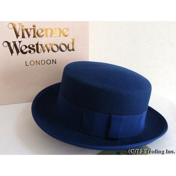 ヴィヴィアンウエストウッド ジョンブルハット ネイビー ヴィヴィアンウエストウッドワールズエンドVivienne Westwood