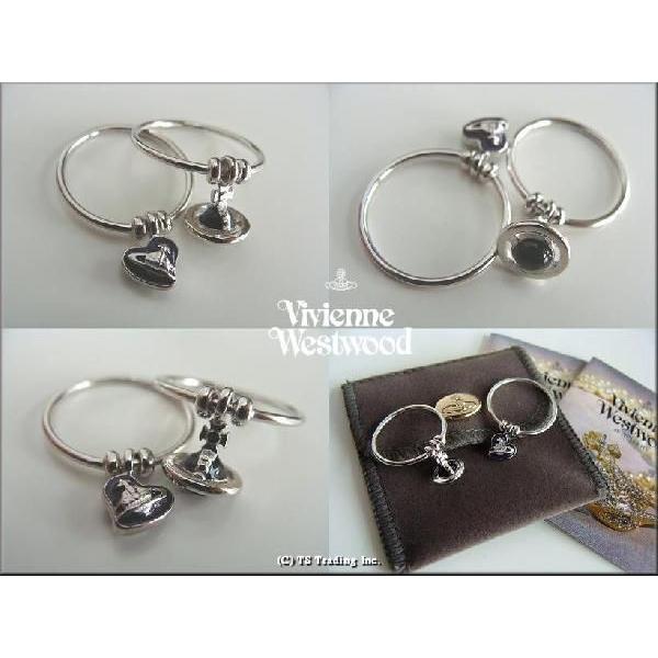 ◇Vivienne Westwood◇ヴィヴィアンウエストウッド☆Charm Ring SV925 チャーム リング  （シルバー）[2コセットでお得♪] /【Buyee】