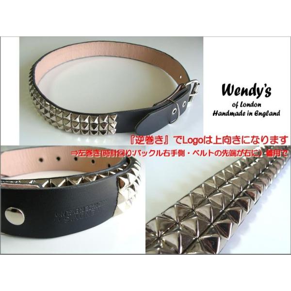 ＷＥＮＤＹ'Ｓイギリス3-Row Small Pyramid Stud Belt 売り出し - 小物