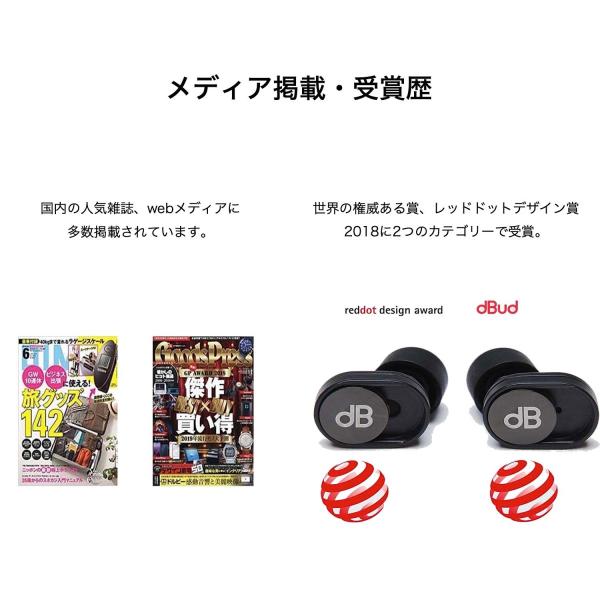公式 dBud 音量調整可能なイヤープラグ 耳栓 ディーバッド 第1