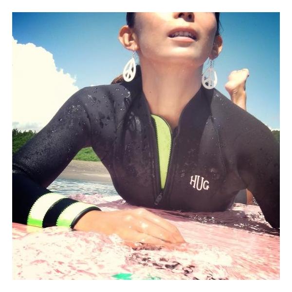 レディースサーフィンウェットスーツ 5mmセミドライ フル