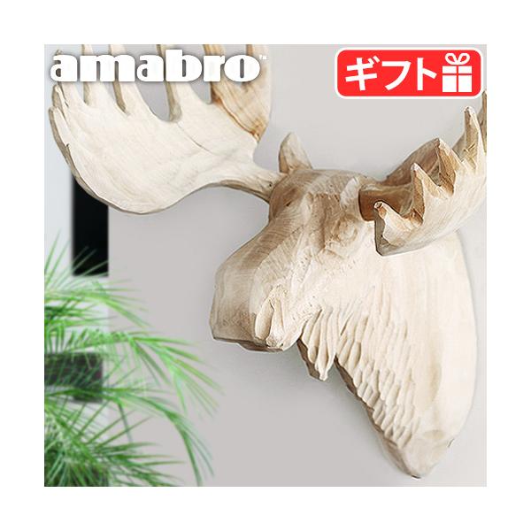 オブジェ 剥製 アマブロ amabro ウッド アニマル ヘッド WOOD ANIMAL