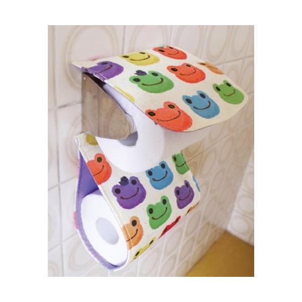 かえるのピクルス pickles the frog にじいろ 総柄 トイレット