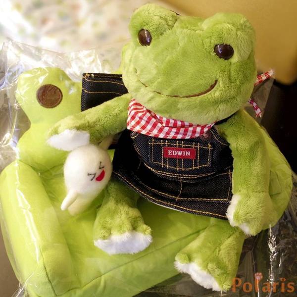 かえるのピクルス pickles the frog おへや ソファ型 ティッシュカバー