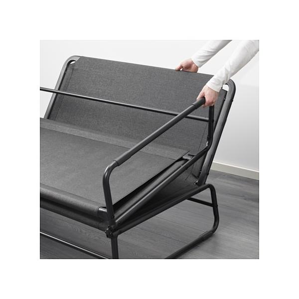 イケア HAMMARN ハッマルン ソファベッド, クニーサ ダークグレー IKEA
