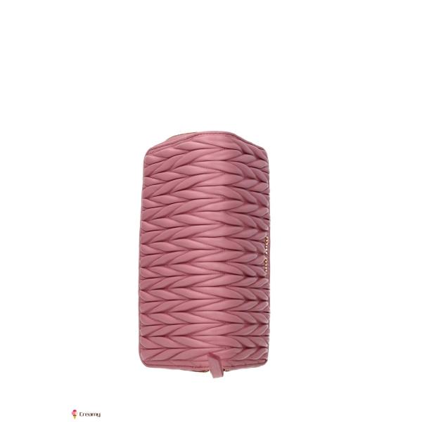 良品 ミュウミュウ がま口 マドラス レザー 財布 ピンク PRADA プラダ Miu Miu ミュウミュウ 女性 レザーピンク 財布 プラダ/PRADA姉妹
