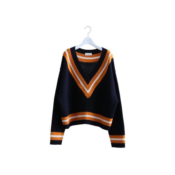 トップス neon sign college sweater NEON SIGN(ネオンサイン) / COLLEGE SWEATER (NVY) /【Buyee】