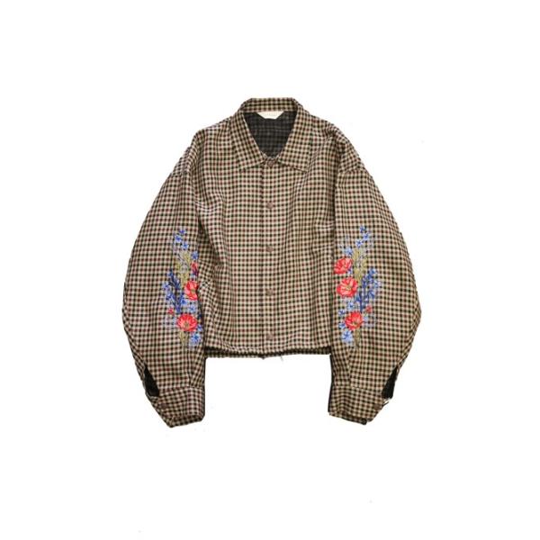 JieDa 19SS GINGHAM COACH JACKET (BEIGE)-