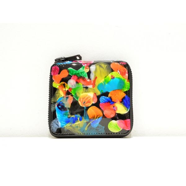 macromauro(マクロマウロ) / paint black wallet (2つ折り財布