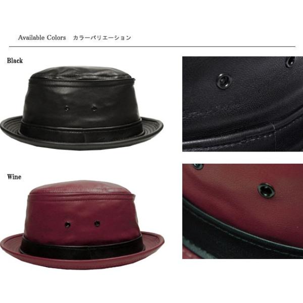 ニューヨークハット New York Hat 帽子 レザー ポークパイハット 9246