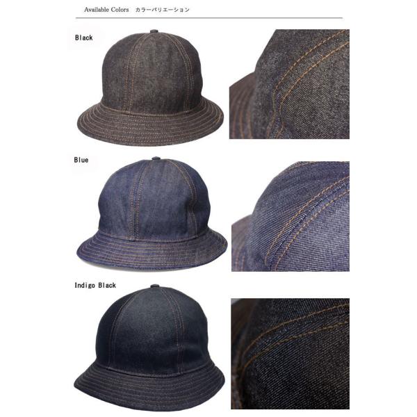 極美品 NEWYORKHAT ニューヨークハット デニムステッチ テニス ハット 新 モデルファッション - 極美品 NEWYORKHAT ニューヨークハット