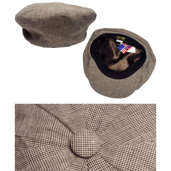 ニューヨークハット New York Hat 6232 Plaid Linen Big Apple