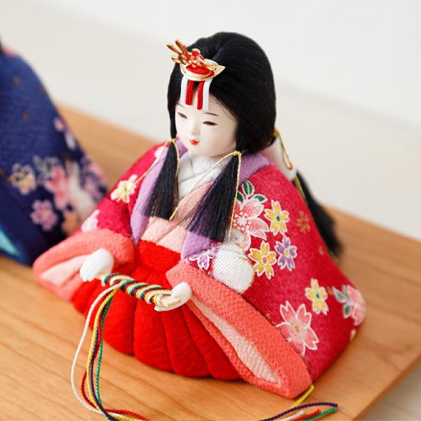 ひな人形 工房ゆうき作 木目込み雛人形 ひなろこ 選べる3種類の