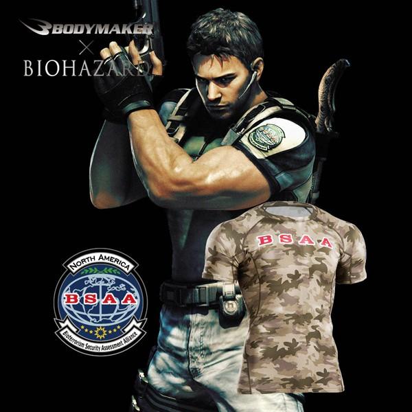 BIOHAZARD BSAA BM・GEARハーフスリーブ（バイオハザード/BODYMAKER 