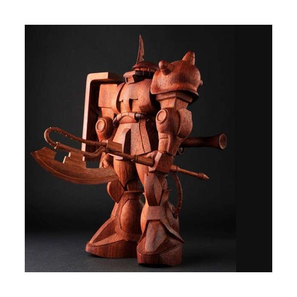 ザク　木彫 機動戦士ガンダム』シャア専用ザクIIがエコな竹素材を使用した超