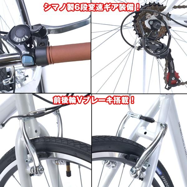 クロスバイク700C・M-604(送料込)(50%OFF,自転車,通学,通勤,シマノ製6段ギア,700Cx32Cタイヤ,フラットハンドル,ハンドル高さ調整可能)  /【Buyee】