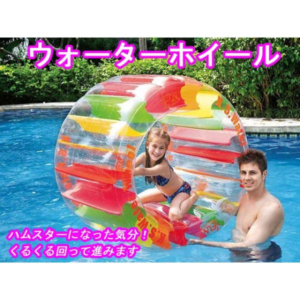 プールや海水浴に フロート ウォーターホイール 117cm 浮き輪 ビーチ