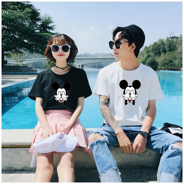 期間限定価格商品 ディズニー Tシャツ ミッキー tシャツ t カップル ペアルック Tシャツ(半袖/袖なし)