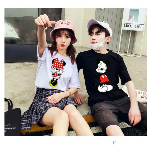 ♡そら♡ディズニー ミッキー Tシャツ ペアルック 半袖 カップル ミッキー tシャツ ディズニー tシャツ 春夏 ペアルック カップル