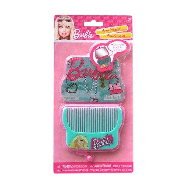 Barbie バービー 折りたたみミラー ファーチャーム付きサテンシリーズ 手鏡 ミラー
