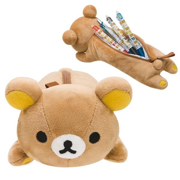 リラックマ　筆箱　ポーチ　ぬいぐるみ　セット dショッピング |【送料無料！】リラックマ ぬいぐるみペンポーチ