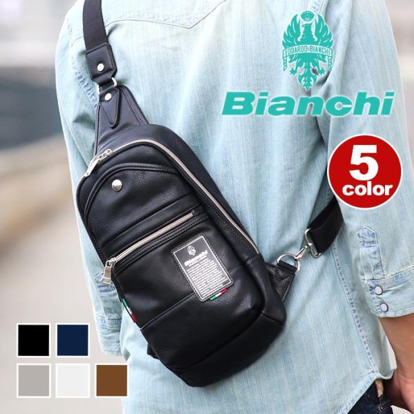 美品 Bianchi ビアンキ ボディバッグ Bianchi ボディバッグ ビアンキ ボディーバッグ ワンショルダー