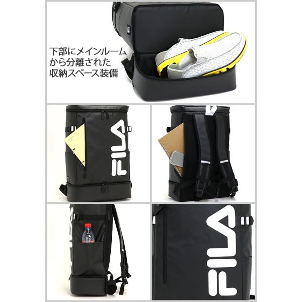 リュックサック FILA フィラ 2層式 29L シグナル スクエア リュック