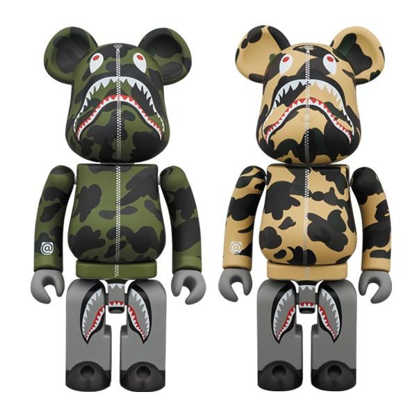 1ST CAMO SHARK BE@RBRICK 超合金GREEN／YELLOW /【Buyee】 bot-online