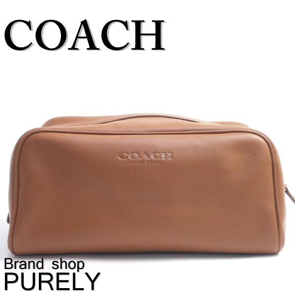 コーチ COACH メンズ ポーチ レザー ウィーク エンド トラベル キット 