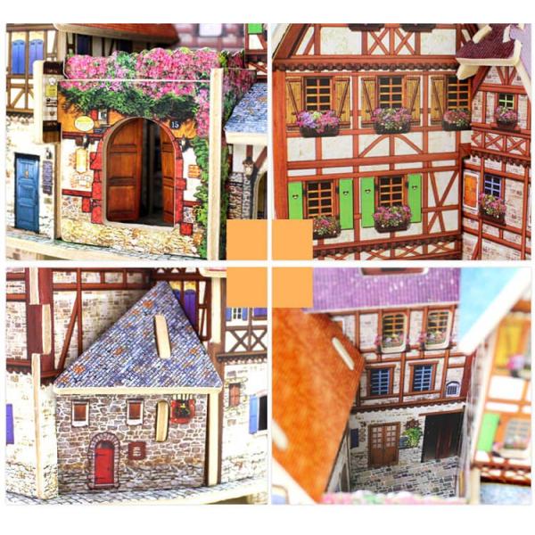 3D立体パズル 木製シリーズ フランス・スタイル 手作りドール 3D立体パズル 木製シリーズ フランス・スタイル 手作りドール