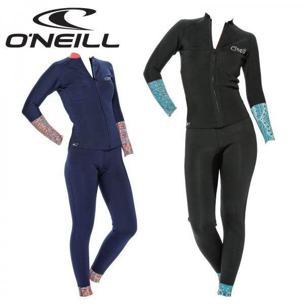 オニール レディース 2点セット 長袖ジャケット パンツ ウェットスーツ