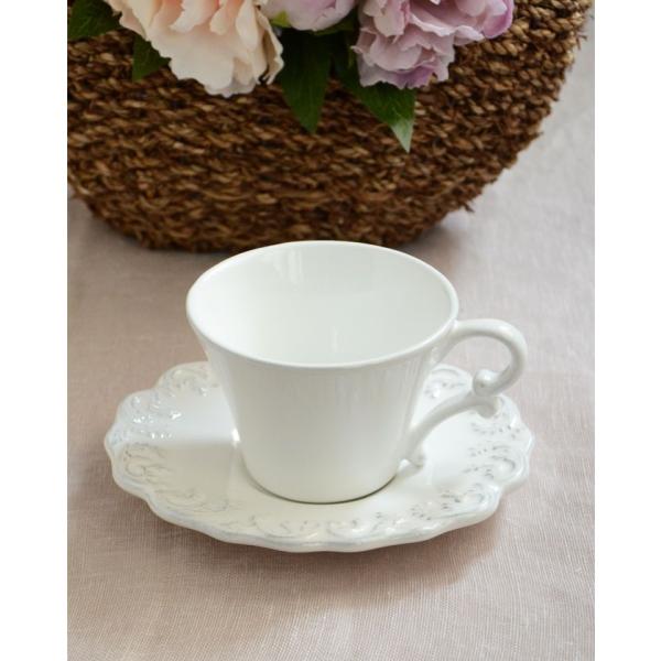 Trianon blanc トリアノン カップ＆ソーサー【COTE TABLE