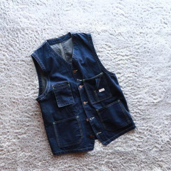 TCBジーンズ ワークベスト タビーズベスト デニム TCB jeans TABBYS