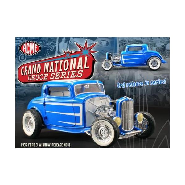 ☆安価・996台限定☆ ACME 1/18Grand National Deuce Series1932フォード5ウインドウ (パープル) 4-230120