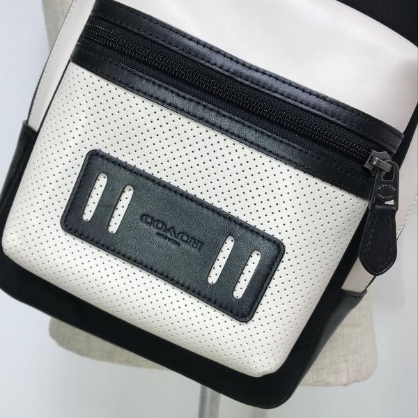 きれいめ ＣＯＡＣＨ ／ コーチ テレイン パフォレイテッド レザー ミックスド マテリアル ボディー バッグ F56877 メンズ クロスボディバッグ  /【Buyee】